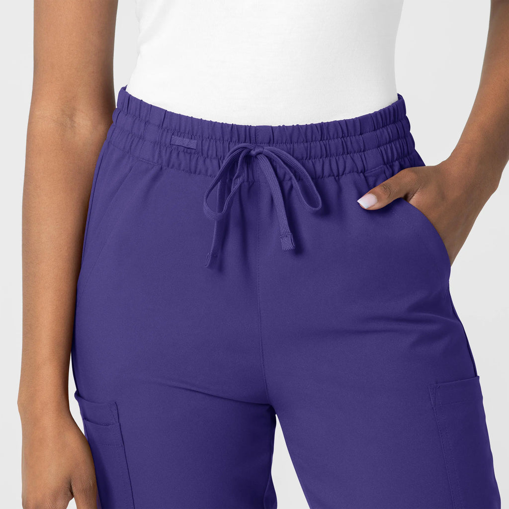 Wink Scrubs Women's Thrive Cargo Jogger Scrub Pant Grape | scrub-supply.com