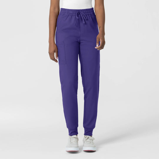 Wink Scrubs Women's Thrive Cargo Jogger Scrub Pant Grape | scrub-supply.com