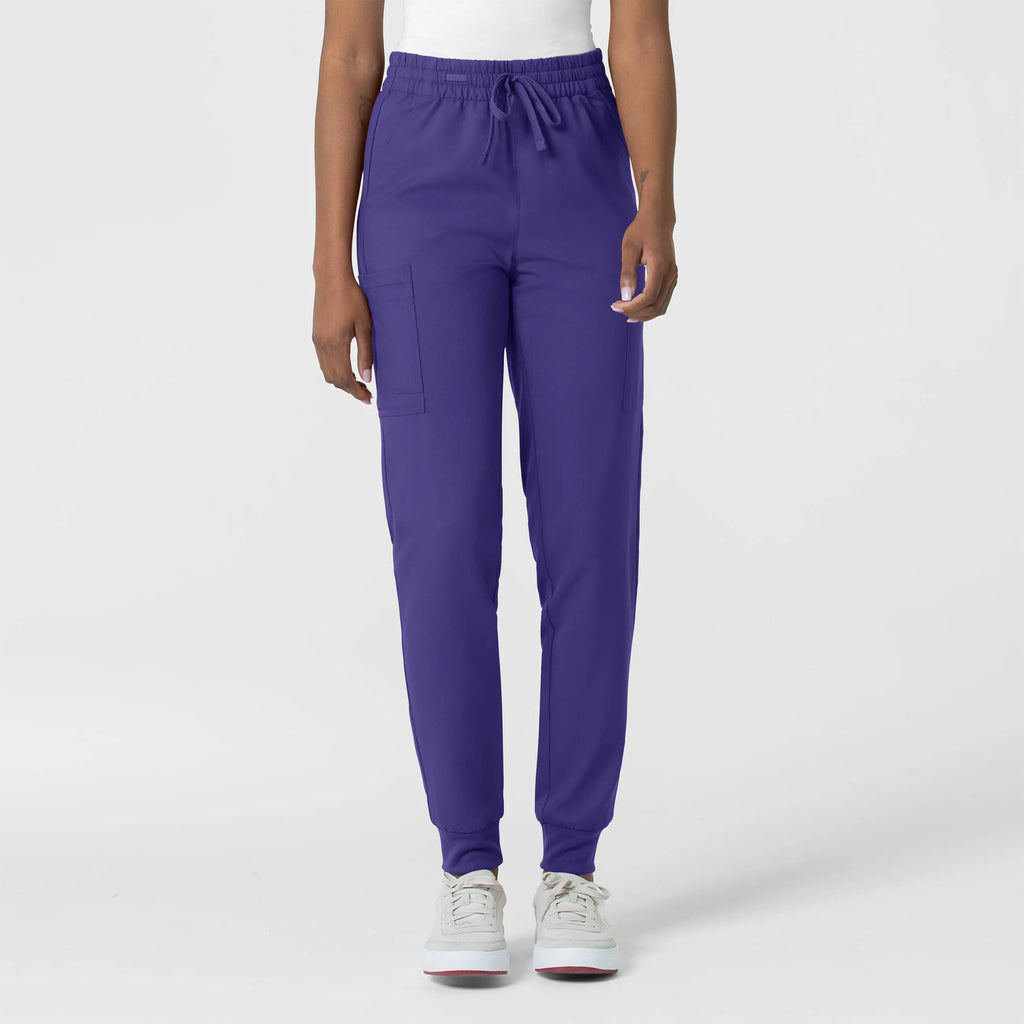 Wink Scrubs Women's Thrive Cargo Jogger Scrub Pant Grape | scrub-supply.com