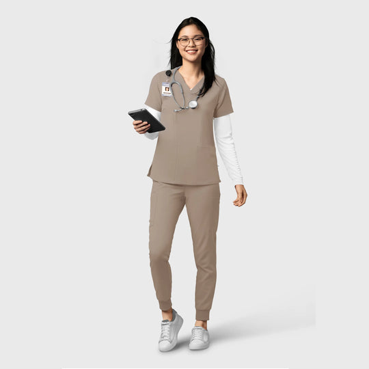 Wink Scrubs Women's Thrive Cargo Jogger Scrub Pant Haze | scrub-supply.com