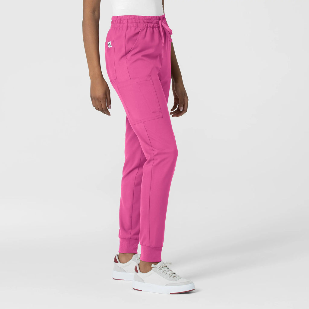 Wink Scrubs Women's Thrive Cargo Jogger Scrub Pant Hot Pink | scrub-supply.com