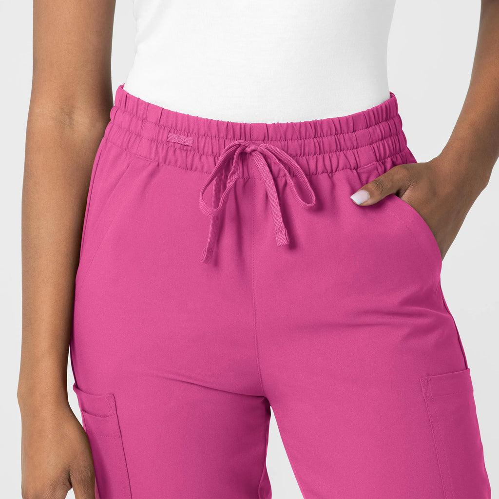 Wink Scrubs Women's Thrive Cargo Jogger Scrub Pant Hot Pink | scrub-supply.com