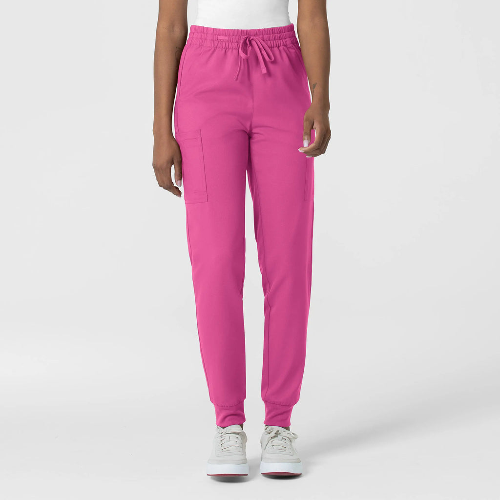 Wink Scrubs Women's Thrive Cargo Jogger Scrub Pant Hot Pink | scrub-supply.com