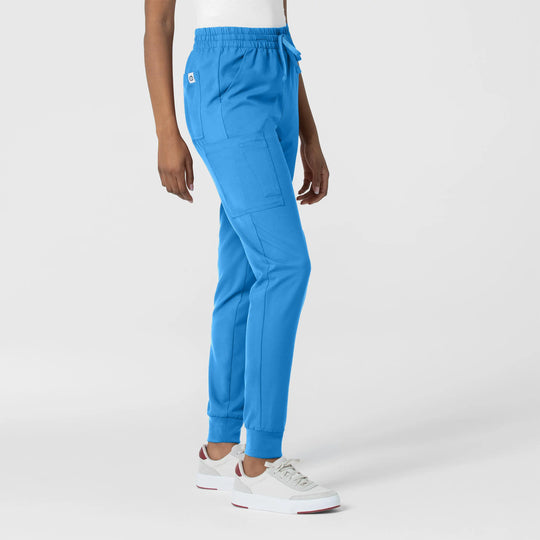 Wink Scrubs Women's Thrive Cargo Jogger Scrub Pant Malibu Blue | scrub-supply.com