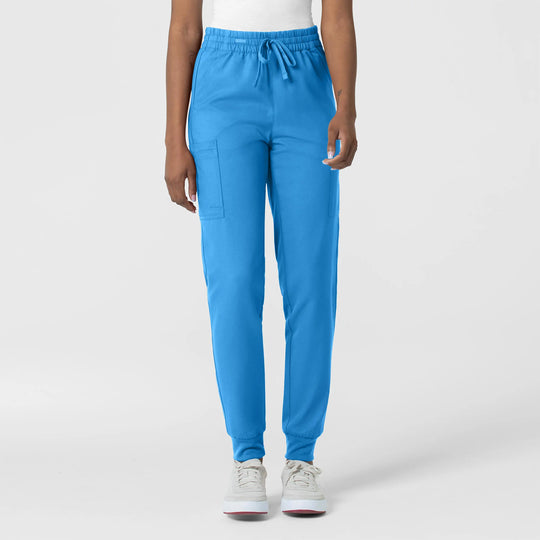 Wink Scrubs Women's Thrive Cargo Jogger Scrub Pant Malibu Blue | scrub-supply.com