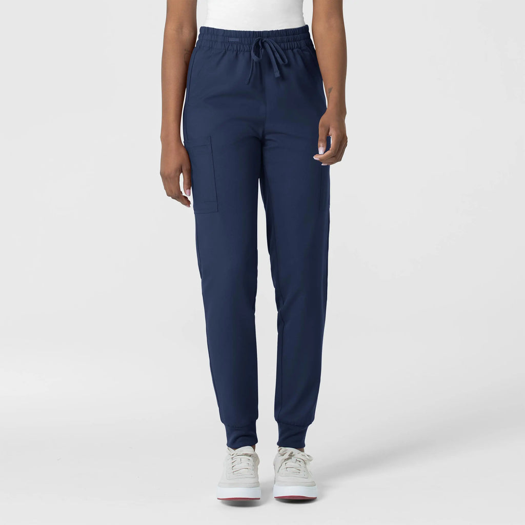 Wink Scrubs Women's Thrive Cargo Jogger Scrub Pant Navy | scrub-supply.com