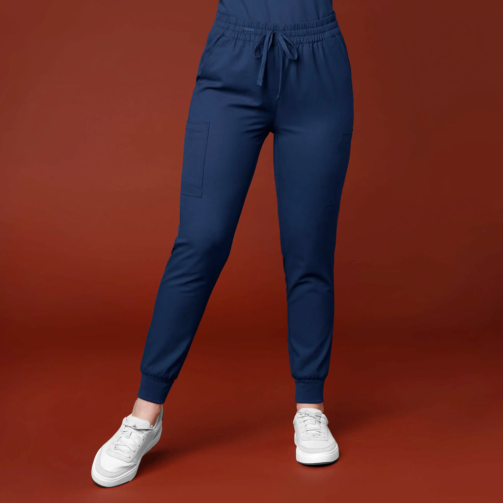 Wink Scrubs Women's Thrive Cargo Jogger Scrub Pant Navy | scrub-supply.com