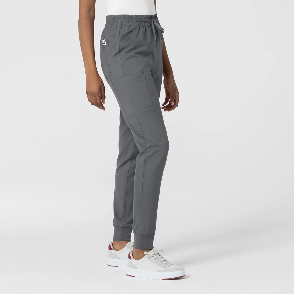 Wink Scrubs Women's Thrive Cargo Jogger Scrub Pant Pewter | scrub-supply.com