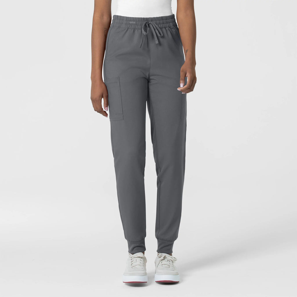 Wink Scrubs Women's Thrive Cargo Jogger Scrub Pant Pewter | scrub-supply.com