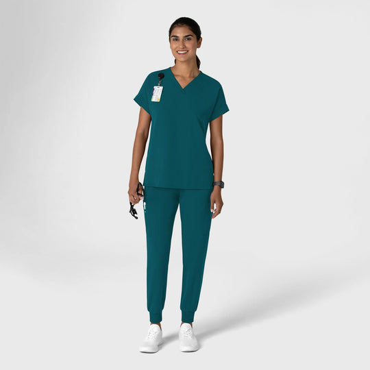 Wink Scrubs Women's Jogger Utility Scrub Pant Caribbean Blue | scrub-supply.com