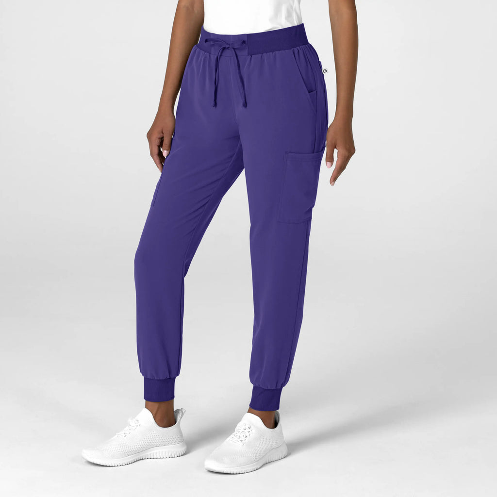 Wink Scrubs Women's Jogger Utility Scrub Pant Grape | scrub-supply.com