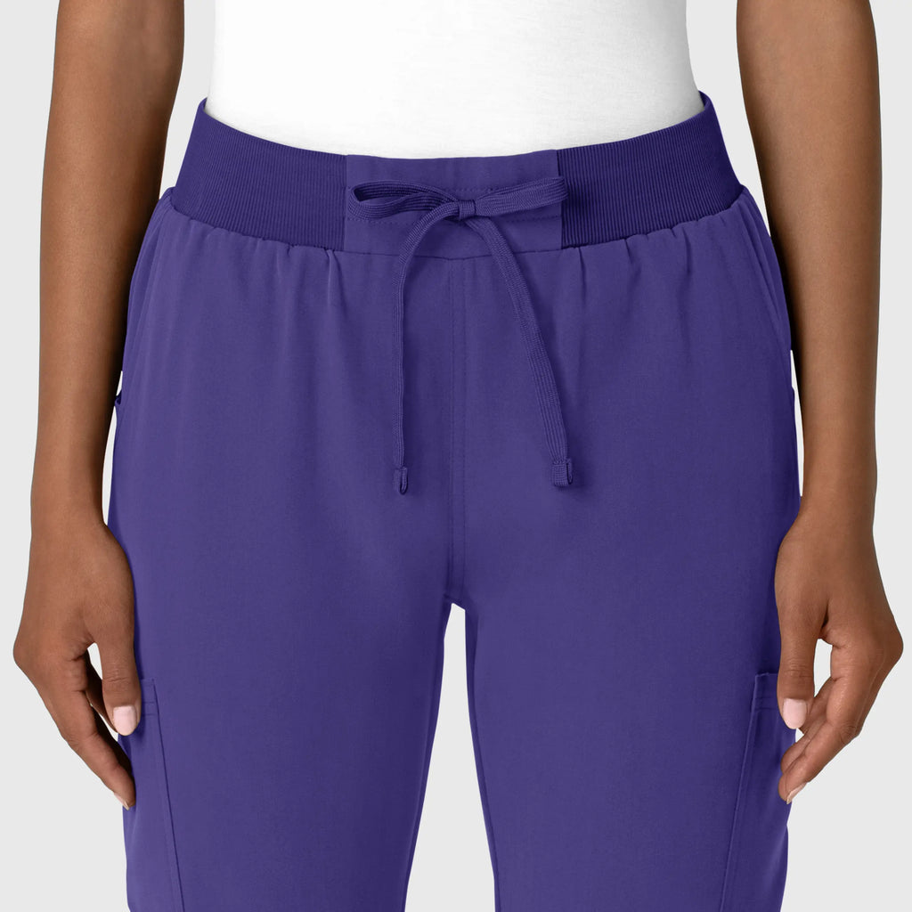 Wink Scrubs Women's Jogger Utility Scrub Pant Grape | scrub-supply.com