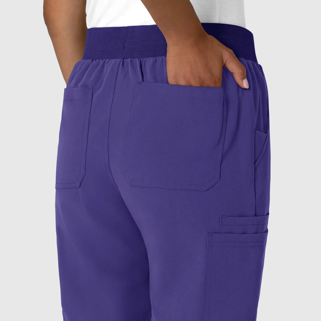 Wink Scrubs Women's Jogger Utility Scrub Pant Grape | scrub-supply.com