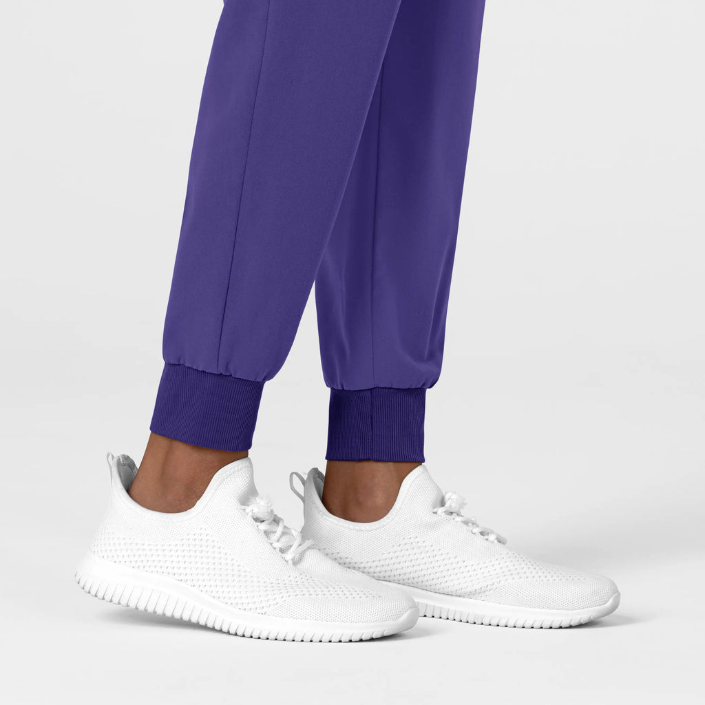 Wink Scrubs Women's Jogger Utility Scrub Pant Grape | scrub-supply.com