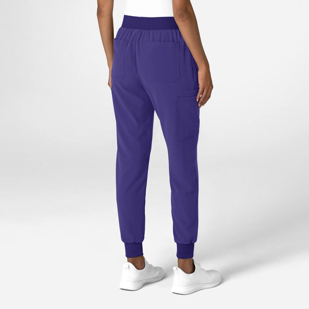 Wink Scrubs Women's Jogger Utility Scrub Pant Grape | scrub-supply.com