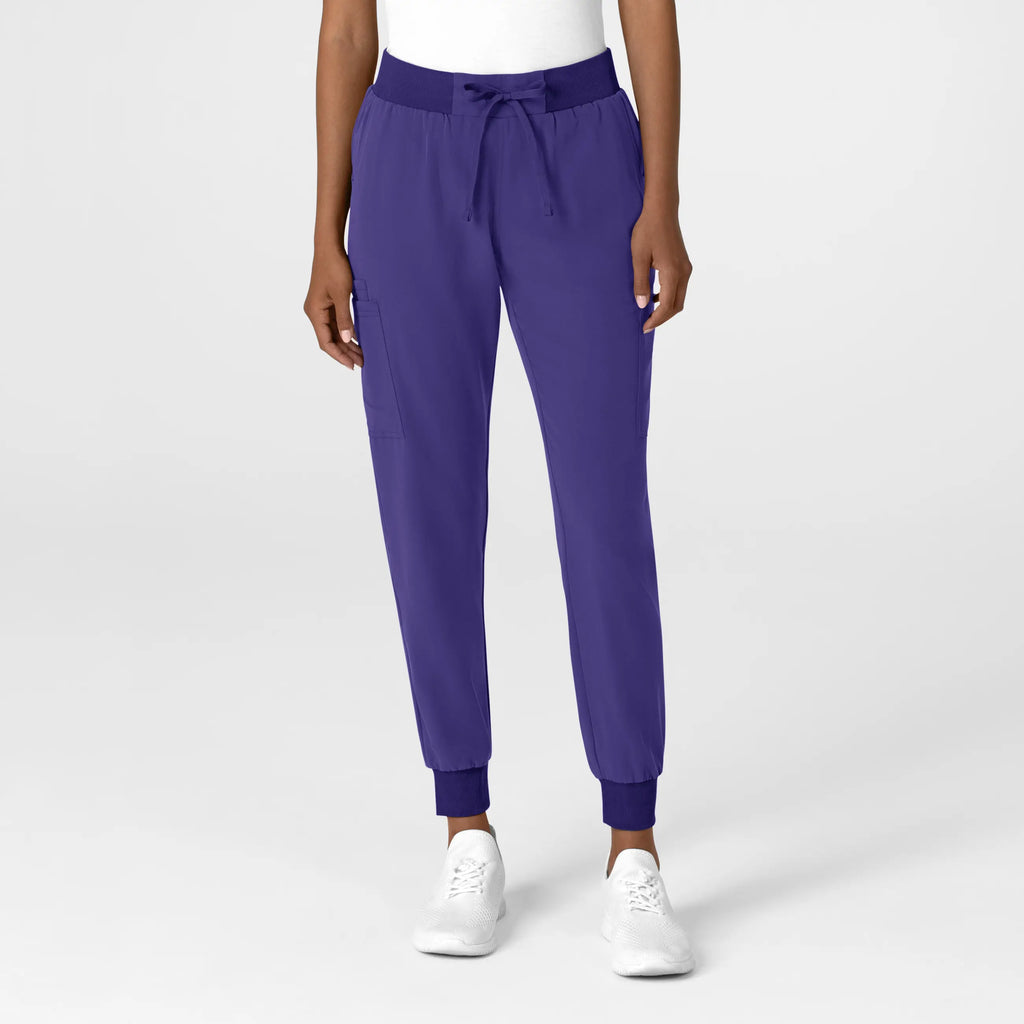 Wink Scrubs Women's Jogger Utility Scrub Pant Grape | scrub-supply.com