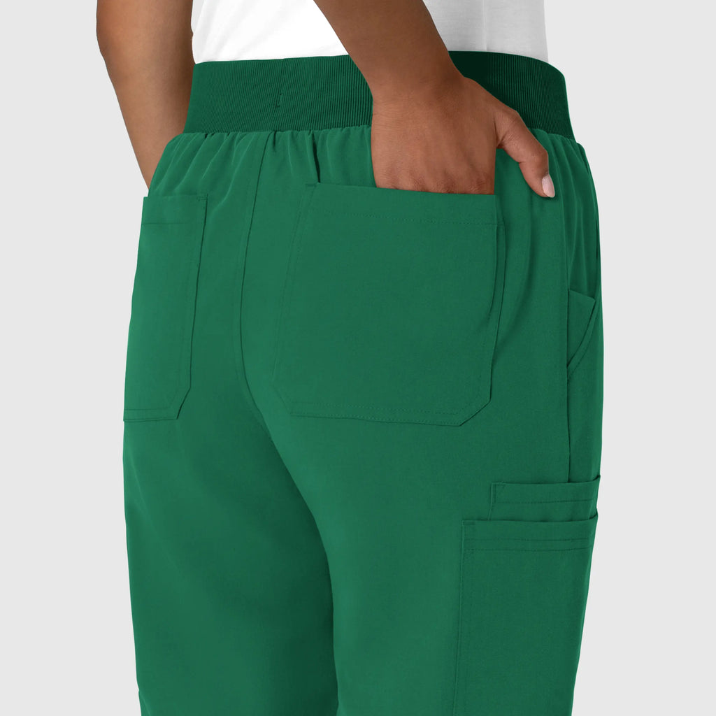 Wink Scrubs Women's Jogger Utility Scrub Pant Hunter | scrub-supply.com