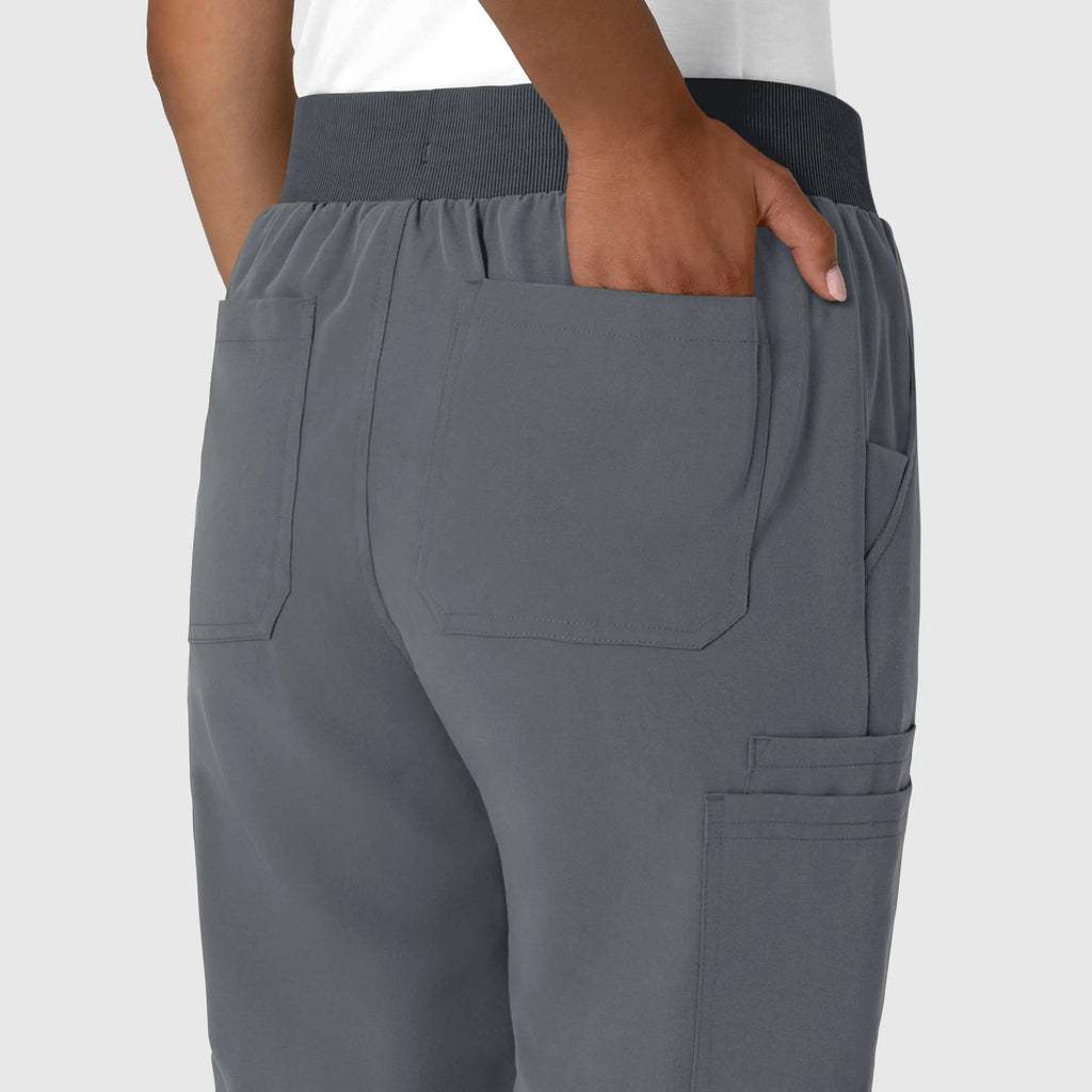 Wink Scrubs Women's Jogger Utility Scrub Pant Pewter | scrub-supply.com