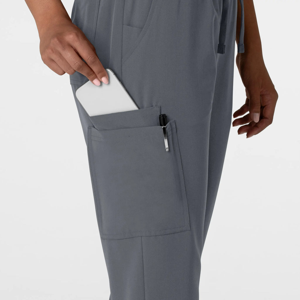 Wink Scrubs Women's Jogger Utility Scrub Pant Pewter | scrub-supply.com