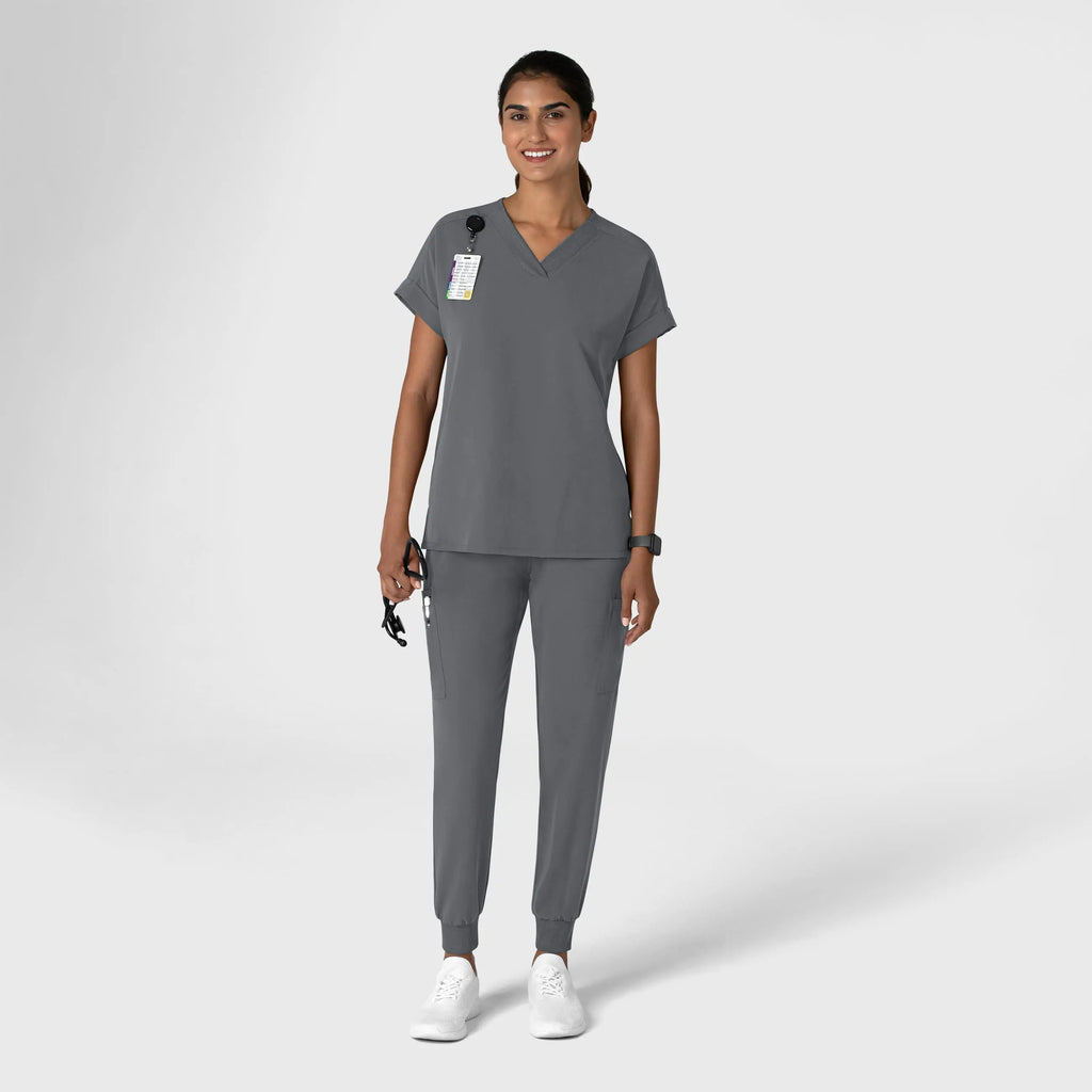 Wink Scrubs Women's Jogger Utility Scrub Pant Pewter | scrub-supply.com