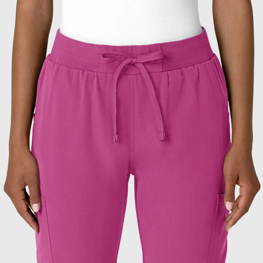 Wink Scrubs Women's Jogger Utility Scrub Pant Raspberry | scrub-supply.com