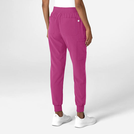 Wink Scrubs Women's Jogger Utility Scrub Pant Raspberry | scrub-supply.com