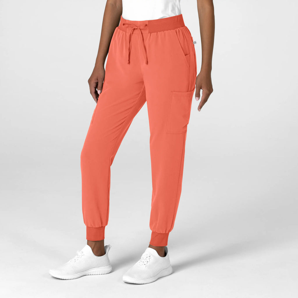 Wink Scrubs Women's Jogger Utility Scrub Pant Sugar Coral | scrub-supply.com