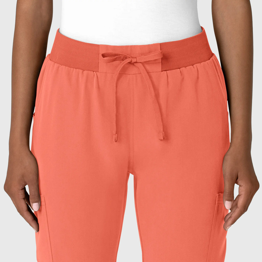 Wink Scrubs Women's Jogger Utility Scrub Pant Sugar Coral | scrub-supply.com