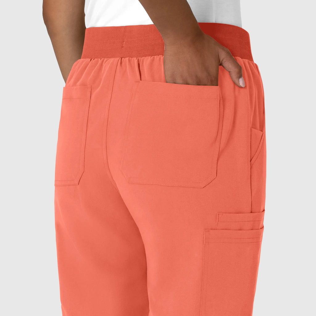 Wink Scrubs Women's Jogger Utility Scrub Pant Sugar Coral | scrub-supply.com