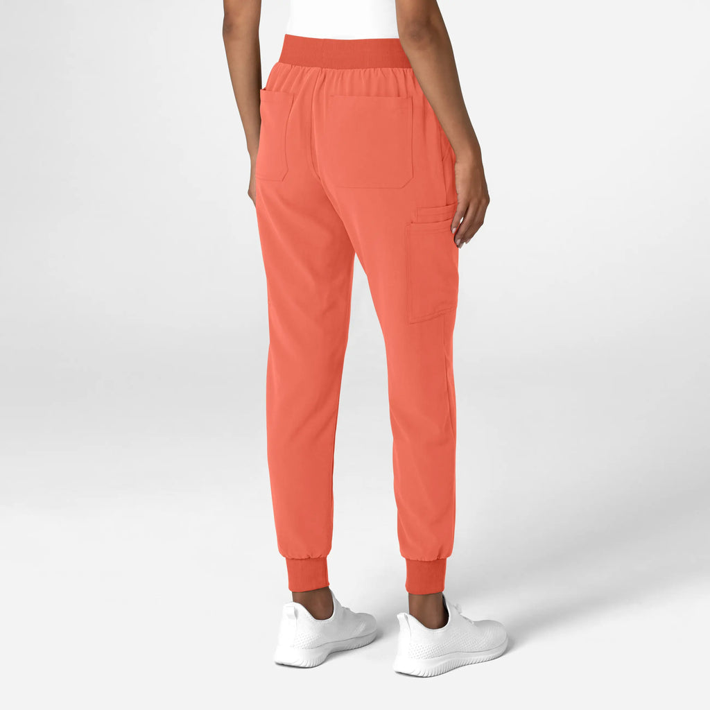 Wink Scrubs Women's Jogger Utility Scrub Pant Sugar Coral | scrub-supply.com