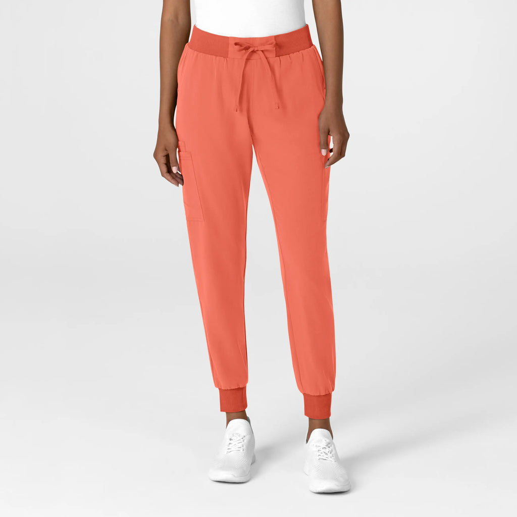 Wink Scrubs Women's Jogger Utility Scrub Pant Sugar Coral | scrub-supply.com