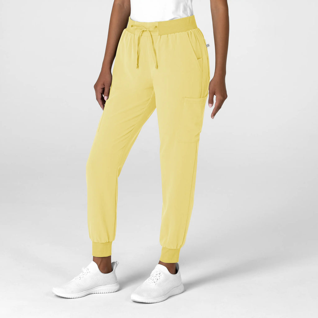 Wink Scrubs Women's Jogger Utility Scrub Pant Sunshine Yellow | scrub-supply.com