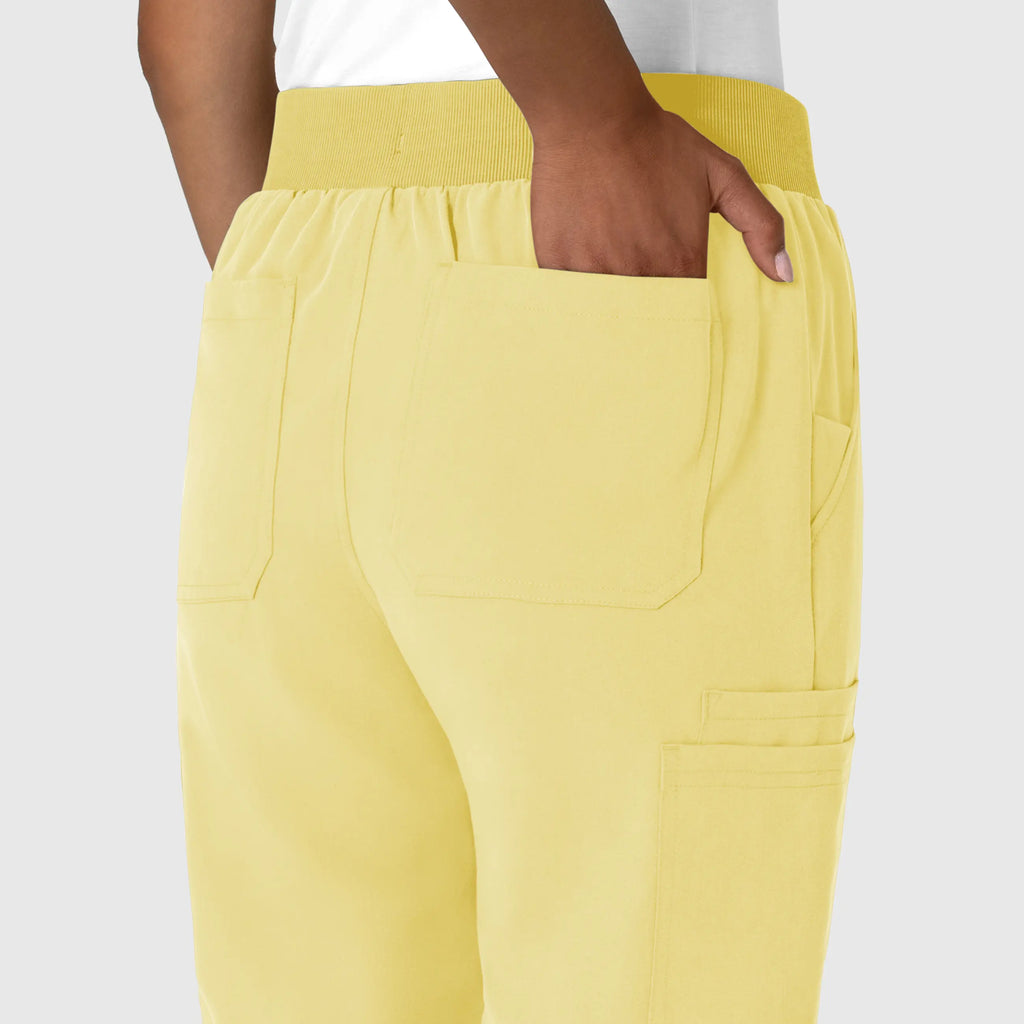 Wink Scrubs Women's Jogger Utility Scrub Pant Sunshine Yellow | scrub-supply.com