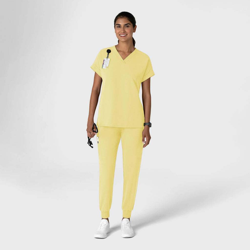 Wink Scrubs Women's Jogger Utility Scrub Pant Sunshine Yellow | scrub-supply.com