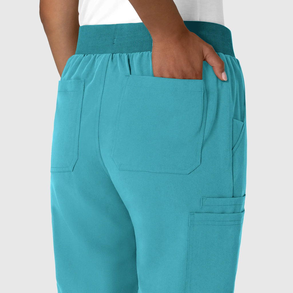 Wink Scrubs Women's Jogger Utility Scrub Pant Teal | scrub-supply.com