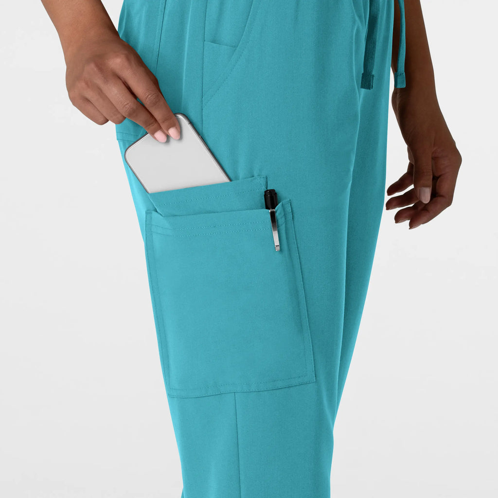 Wink Scrubs Women's Jogger Utility Scrub Pant Teal | scrub-supply.com