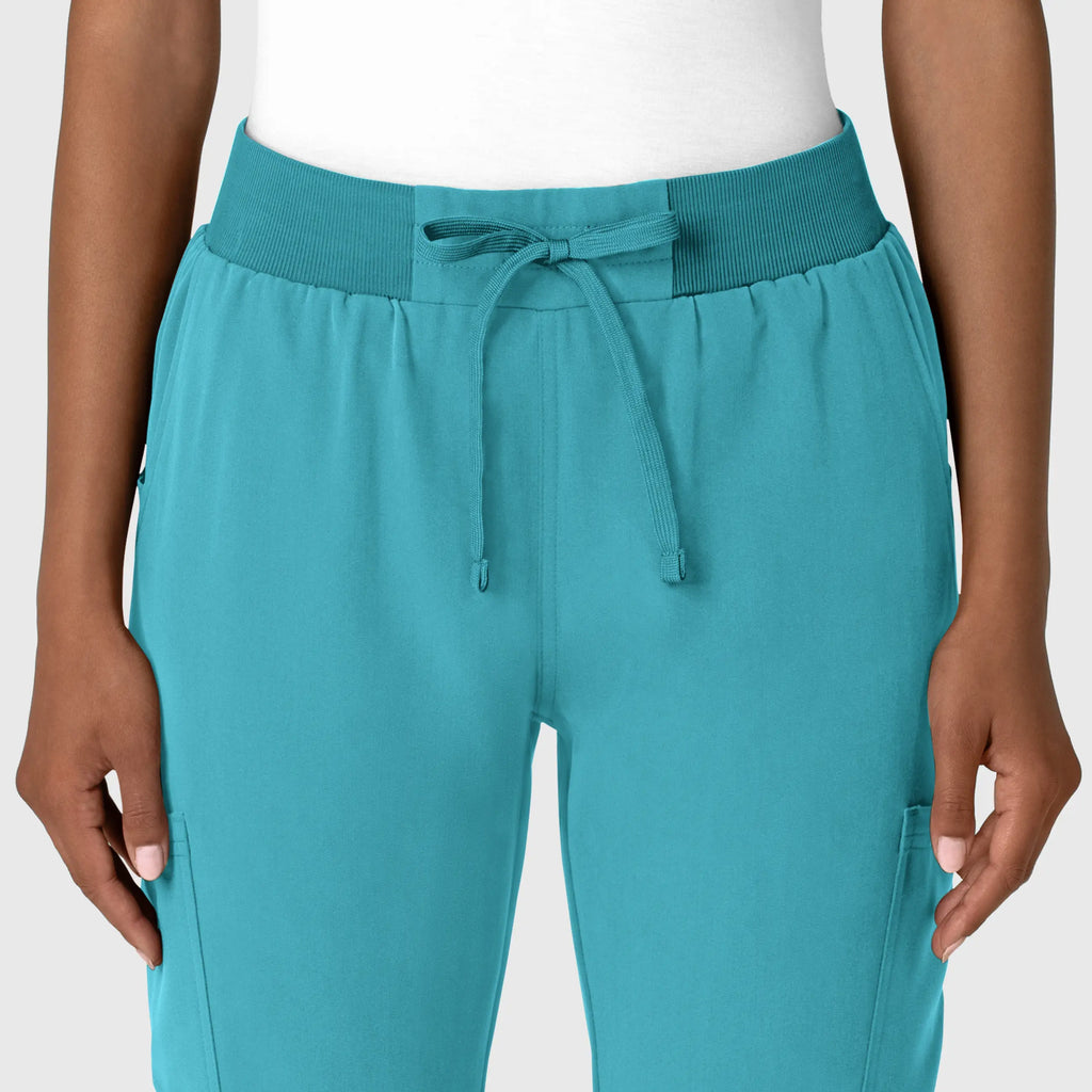 Wink Scrubs Women's Jogger Utility Scrub Pant Teal | scrub-supply.com