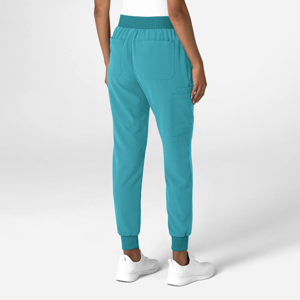 Wink Scrubs Women's Jogger Utility Scrub Pant Teal | scrub-supply.com