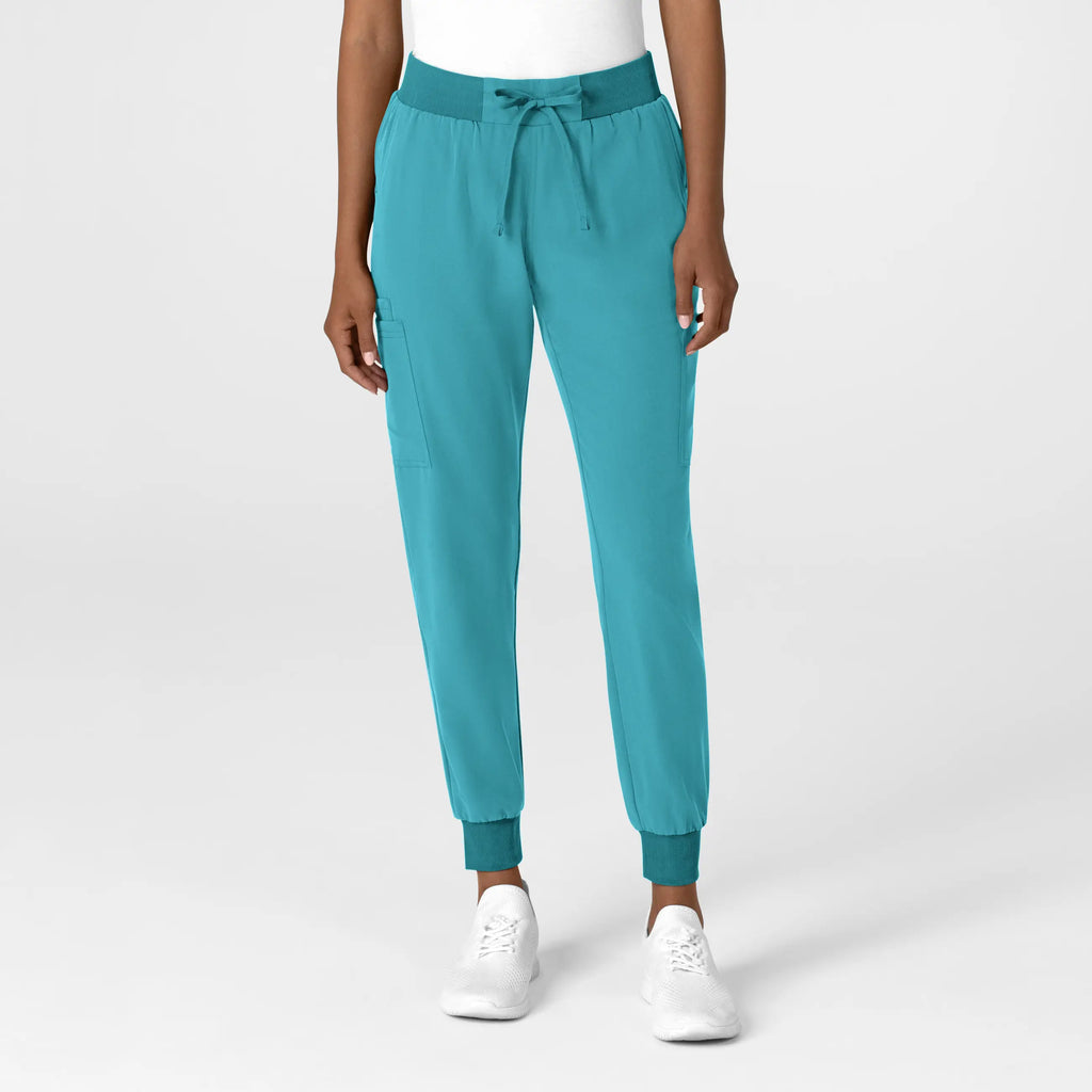 Wink Scrubs Women's Jogger Utility Scrub Pant Teal | scrub-supply.com