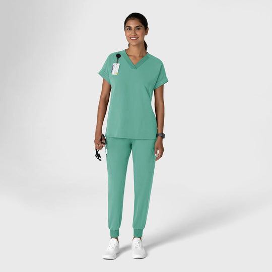 Wink Scrubs Women's Jogger Utility Scrub Pant Turquoise | scrub-supply.com