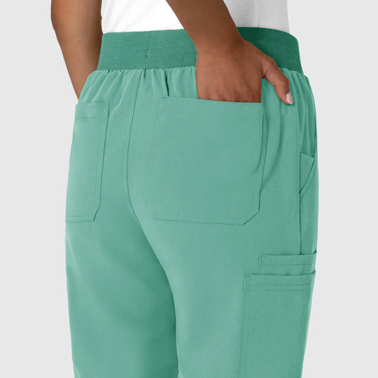 Wink Scrubs Women's Jogger Utility Scrub Pant Turquoise | scrub-supply.com