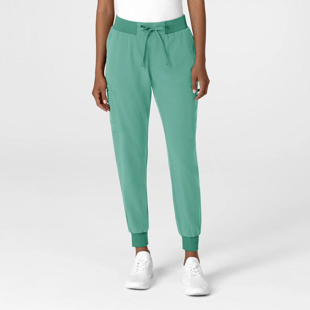 Wink Scrubs Women's Jogger Utility Scrub Pant Turquoise | scrub-supply.com