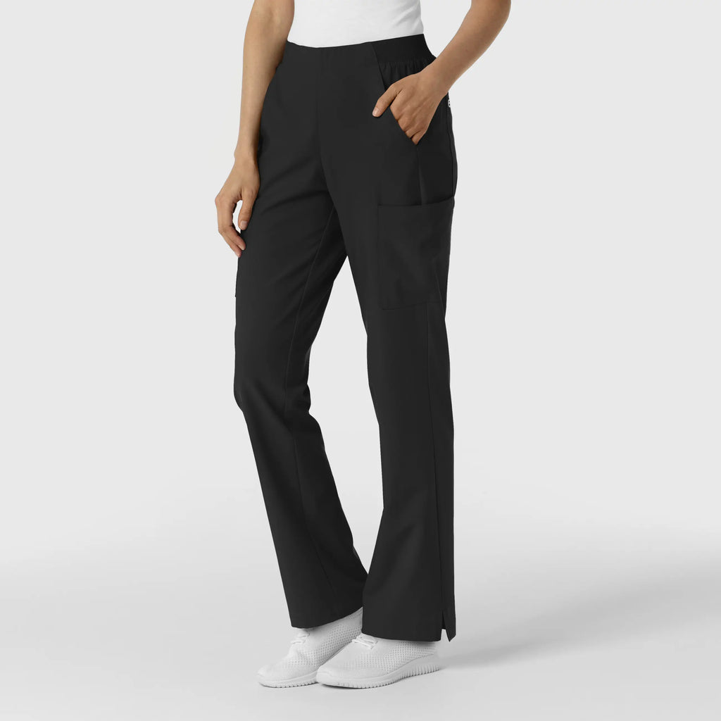 Wink Scrubs Women's Cargo Utility Scrub Pant Black | scrub-supply.com