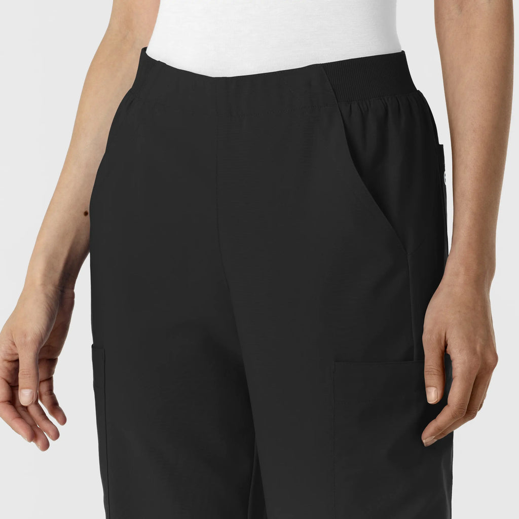 Wink Scrubs Women's Cargo Utility Scrub Pant Black | scrub-supply.com