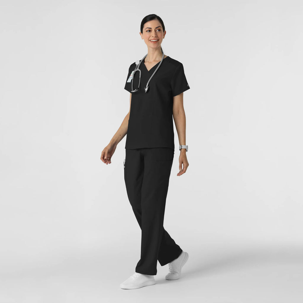 Wink Scrubs Women's Cargo Utility Scrub Pant Black | scrub-supply.com