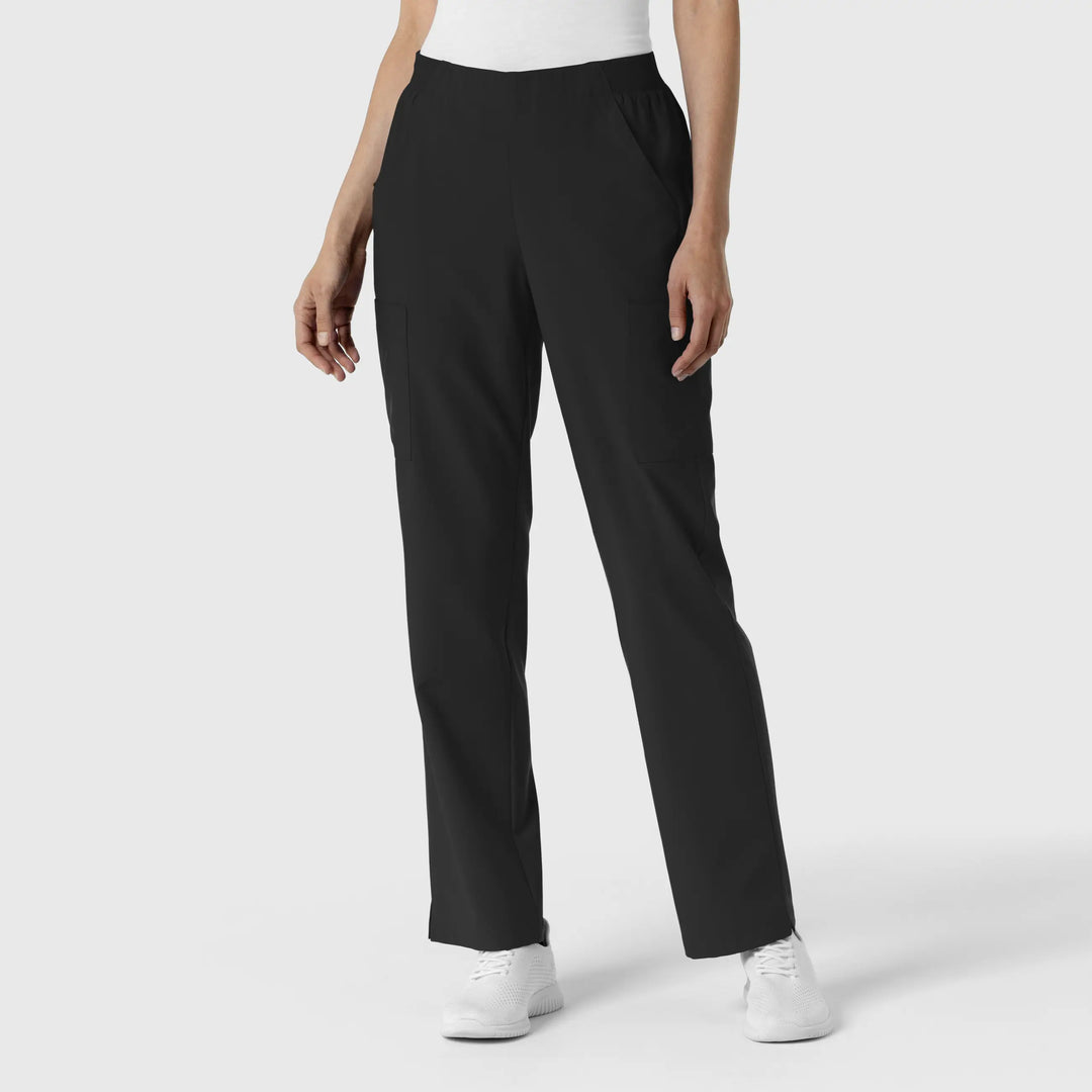 Wink Scrubs Women's Cargo Utility Scrub Pant Black | scrub-supply.com