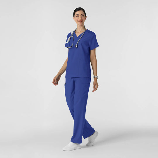 Wink Scrubs Women's Cargo Utility Scrub Pant Galaxy Blue | scrub-supply.com