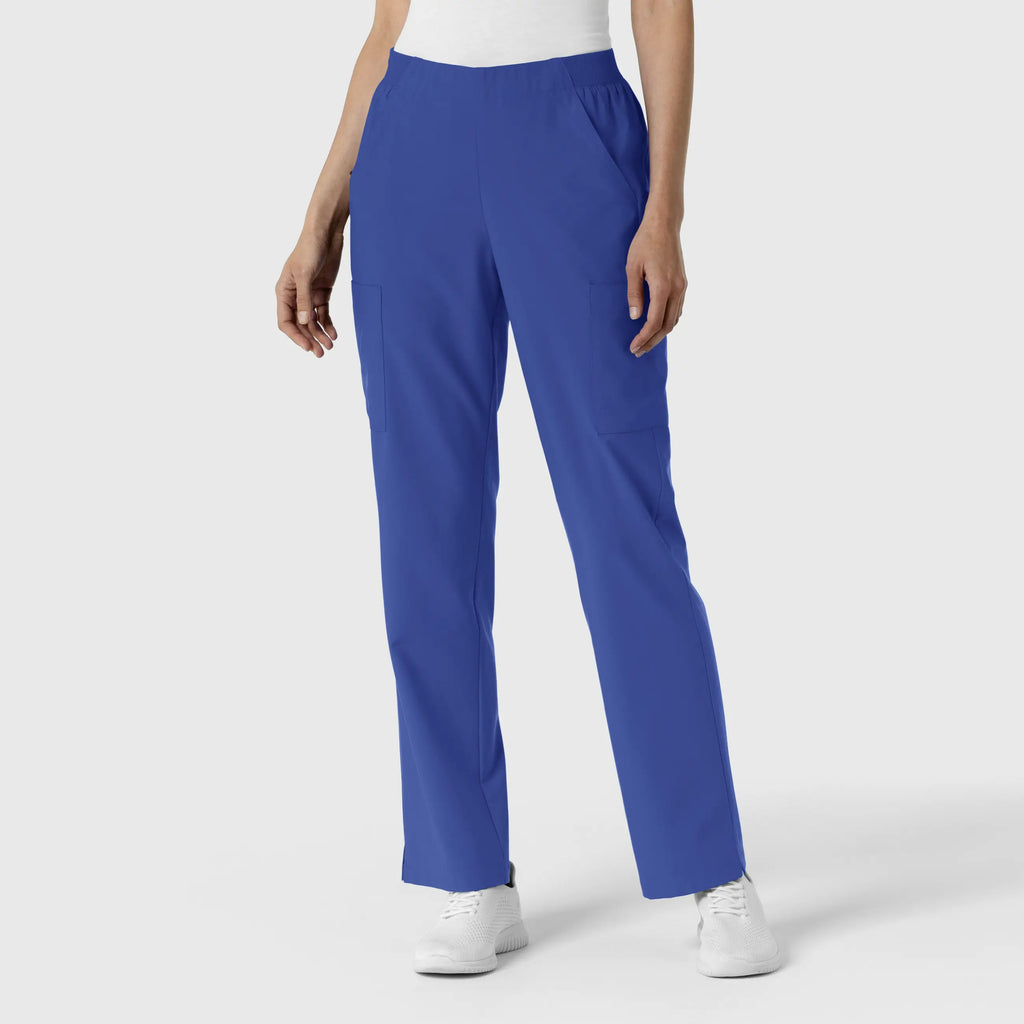 Wink Scrubs Women's Cargo Utility Scrub Pant Galaxy Blue | scrub-supply.com