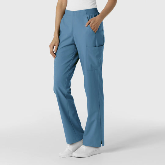 Wink Scrubs Women's Cargo Utility Scrub Pant Pacific Blue | scrub-supply.com