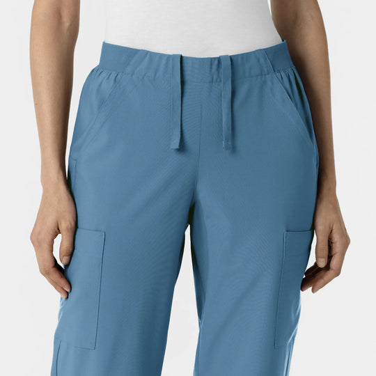 Wink Scrubs Women's Cargo Utility Scrub Pant Pacific Blue | scrub-supply.com